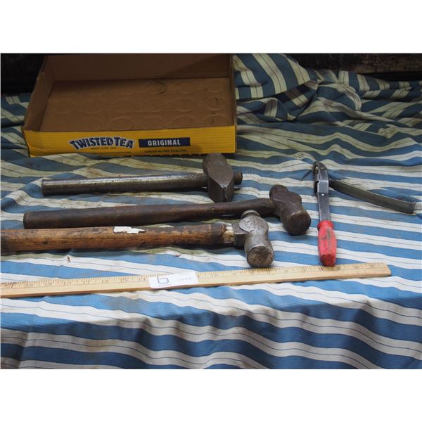 Metal Hammer, 2 Other Hammers. Plus Tools
