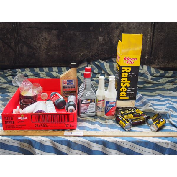 Radiator Stop Leak, Gasoline Antifreeze Plus Oil Additives and Misc