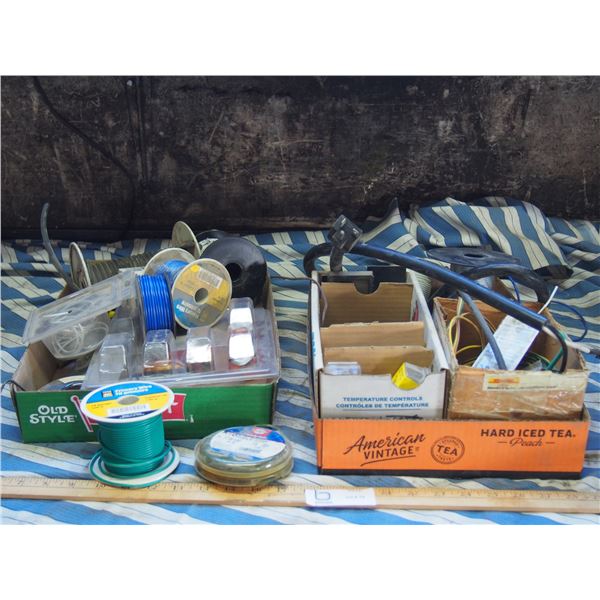 2X THE MONEY - Lot of Misc Electrical Items, wire, Lights and Misc