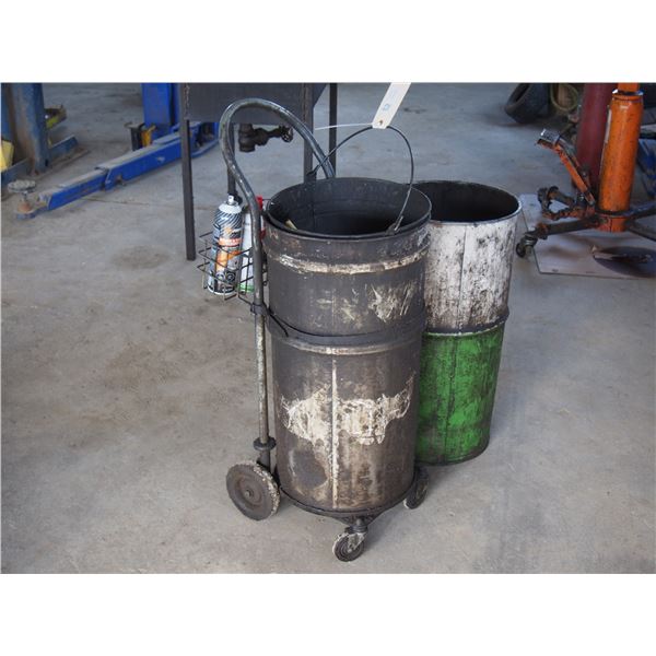 Garbage Can and Washer with Cart