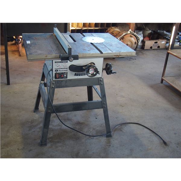 Rockwell 9" Table Saw and Extra Blade (Working)