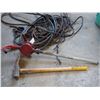 Image 2 : Manual Fuel Pump, Sledge Hammer, Booster Cables and Misc