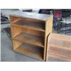 Image 2 : 2 Wooden Store Shelving (Tall Unit: 32 by 16 by 37" T)