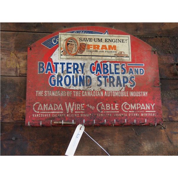 Canada Wide and Cable Co Display Rack 21 by 16" T