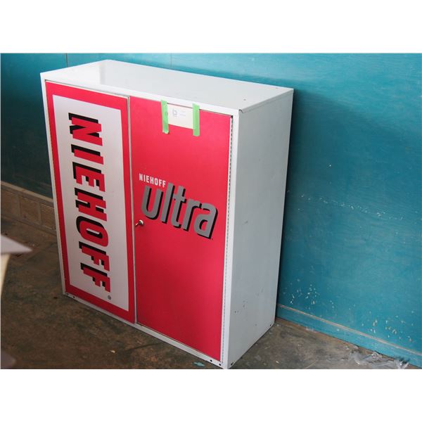Niehoff Ultra Metal Display Cabinet with Key 32 by 13 by 36" T