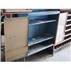 Image 5 : Blue Streak Metal Display Cabinet with Keys 32.5 by 71.5" T