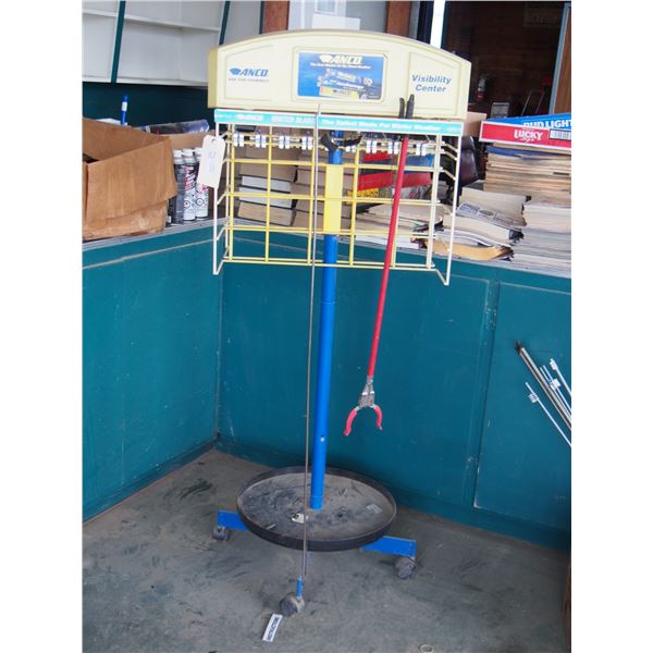Anco Wiper Display Rack on Casters