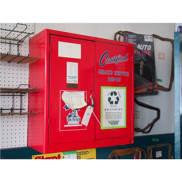 Certified Brake Metal Display Cabinet