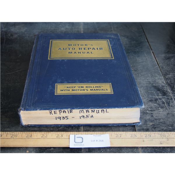 Motor's Auto Repair Manual 1952