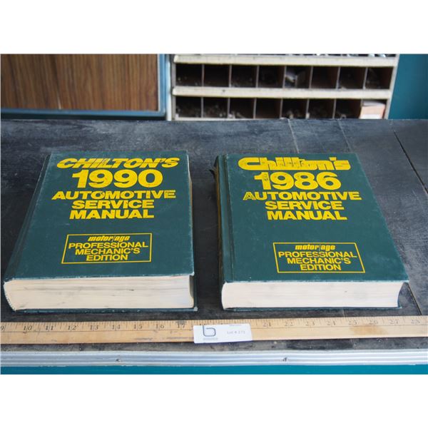 2X THE MONEY - Chilton's 1986/90 Auto Service Manuals