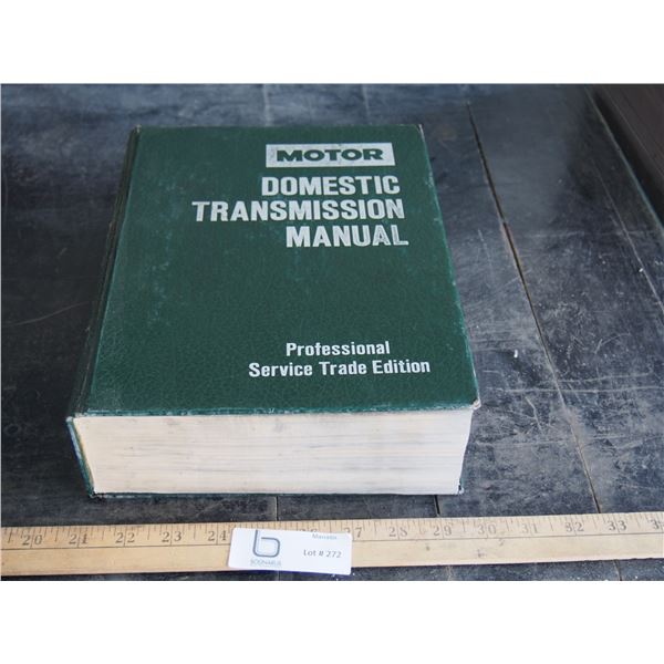 Motor Domestic Transmission Manual
