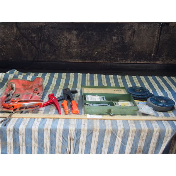 Snap On Battery Service Kit, Pop Riveter, Cutters and Cut Off Blades