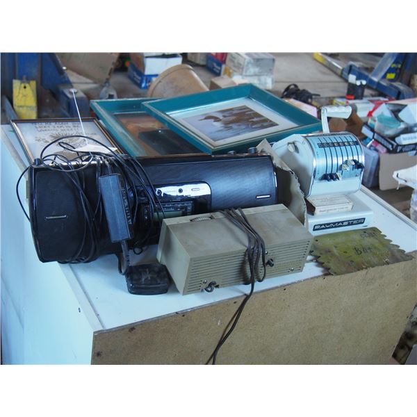 Sirus XM Radio and Adding Machine