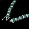 Image 3 : Natural 4x3mm Top Rich Green Emerald Bracelet