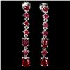 Image 1 : Natural Red Ruby Earrings