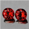 Image 1 : Natural Mandarin Red Orange Spessartite Garnet Pair FL