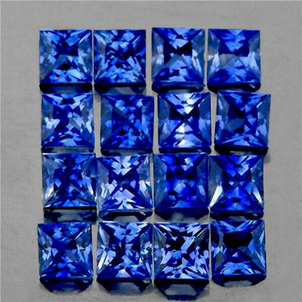 Natural Princess Blue Sapphire 16 Pcs [VVS]