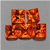 Image 1 : Natural Princess Cut Golden Orange Sapphire - FL