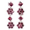 Image 1 : Natural Stunning Rhodolite Garnet Earrings