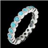 Image 1 : Natural  Paraiba Blue Apatite Ring
