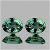 Image 1 : NATURAL BRILLIANT GREEN SAPPHIRE PAIR 6x5 MM - FL