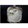 Image 1 : Hand Carved Antler Eagle Pendant