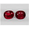 Image 1 : Natural Pigeon Blood Burma  Ruby Pair 5.5x4.5 MM