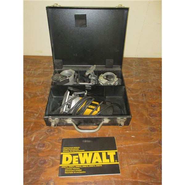 Dw673k Router Dewalt DW673 Trim Router With Case And Accessories - Manual - Works