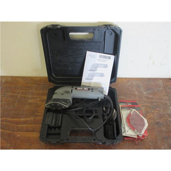 Porter Cable Profile Sander - Case With Accessoraries And Manuals - Works