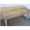 Image 2 : 83" x 44" Wooden Work Table - 93" x 18" Laminated Table Top
