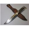 Image 4 : Gutmann Cutlery Model 485 Knife - Solingen Germany - 8" Blade - 5" Antler Handle - Sheath