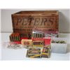 Image 1 : Miscellaneous Ammo In  A Peters Wooden Box - .25 Short - .32 Short - .25 Auto - .25 Rim Fire