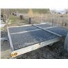 Image 3 : Double Snowmobile Trailer- Tilt Bed- 10'4"L X 8'6"W- No Title- Pulls Good