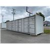 Image 2 : NEW 9'6"H X 40'L GREY COMMERCIAL 52,910LBS CAPACITY SWING DOOR SHIPPING CONTAINER WITH 4 DUAL SWING,