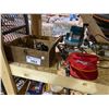 Image 2 : PIPE WRENCHES, HAMMER, STAPLER, DRILL, MAKITA ROUTER, SNAP ON HAT, CHARGERS, ETC