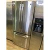 Image 2 : G.E. STAINLESS STEEL FRIDGE /W ROLL OUT FREEZER MODEL GNE21DSKFKSS