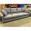 Image 1 : GREY 4 SEATER SOFA WITH THROW PILLOWS