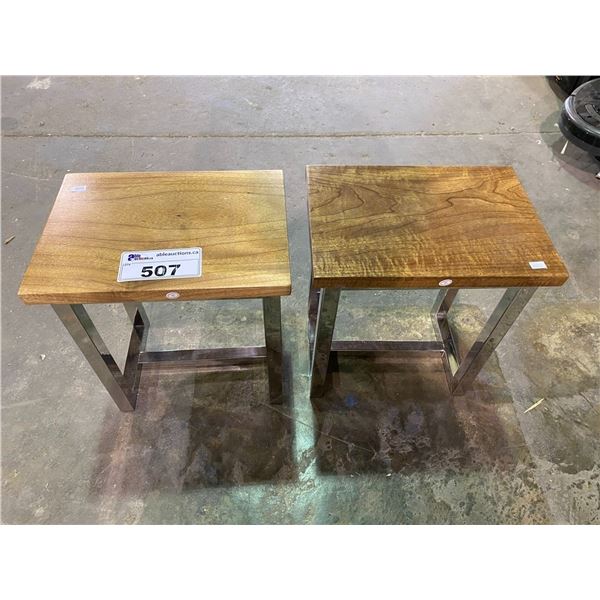 2 SMALL SIDE TABLES