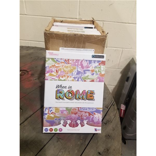 BOX OF 5 NEW VOICE ORIGINALS  WHEN IN ROME  AMAZON ALEXA TRIVIA GAMES