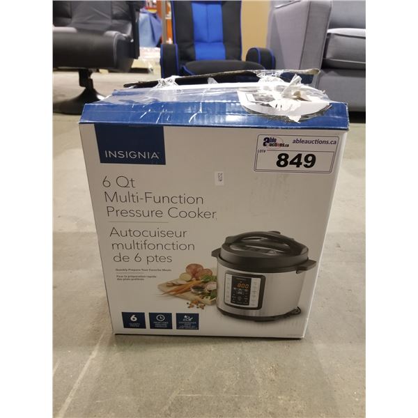 INSIGNIA 6QT MULTI-FUNCTION PRESSURE COOKER