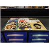 Image 1 : 9 VINYL RECORDS INCLUDING THE BEATLES, SIMPLE MINDS, GREASE SOUNDTRACK & BOB DYLAN