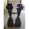 Image 1 : SET OF 2 PLINTHS (STATUE OR VASE BASE)