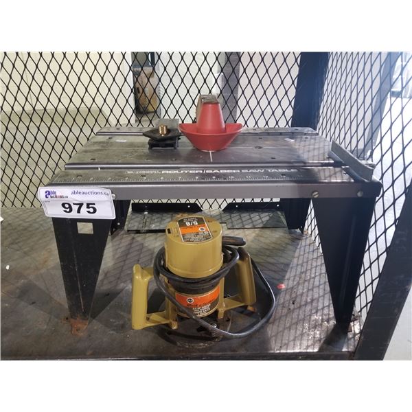 VERMONT AMERICAN ROUTER SAW TABLE & BLACK & DECKER 5/8HP ROUTER