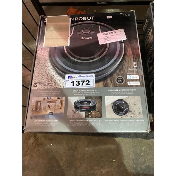 SHARK ION ROBOT VACUUM MODEL R76