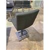 Image 2 : 26" TALL BLACK FABRIC SWIVEL BAR STOOL