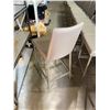 Image 2 : 26.5" TALL  LINEA TAUPE LEATHER CHAIR