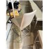Image 2 : 26.5" TALL  LINEA TAUPE LEATHER CHAIR