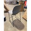 Image 2 : 26.5" TALL GREY PLASTIC CHAIRS