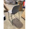 Image 2 : 26.5" TALL GREY PLASTIC CHAIRS
