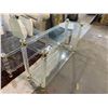 Image 2 : TRANSPARENT HALL TABLE 46.5 X 13 X 28"